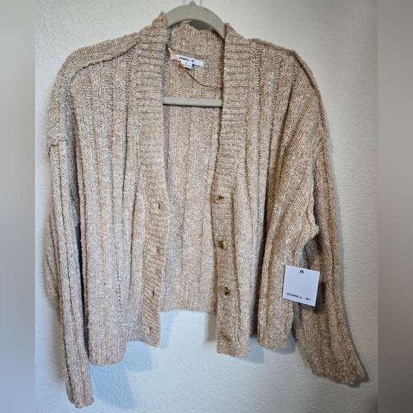 O'Neill Ferris Button-Front Sweater Cardigan, size S - Picture 2 of 7
